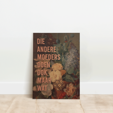 bloemenprint met tekst